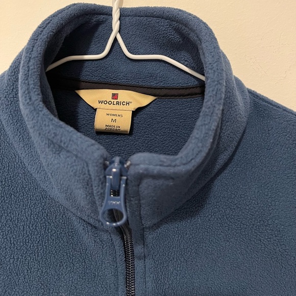 WOOLRICH Blue Fleece Full Zip Vest Women’s M - Picture 6 of 9